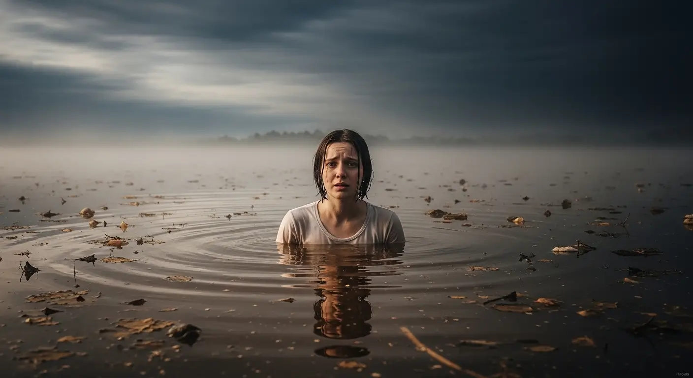 Sonhar com água suja